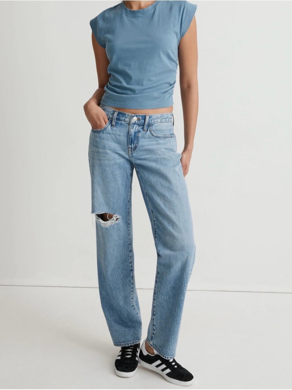 NWT Madewell Low Rise Baggy Straight Leg Jeans Size 31